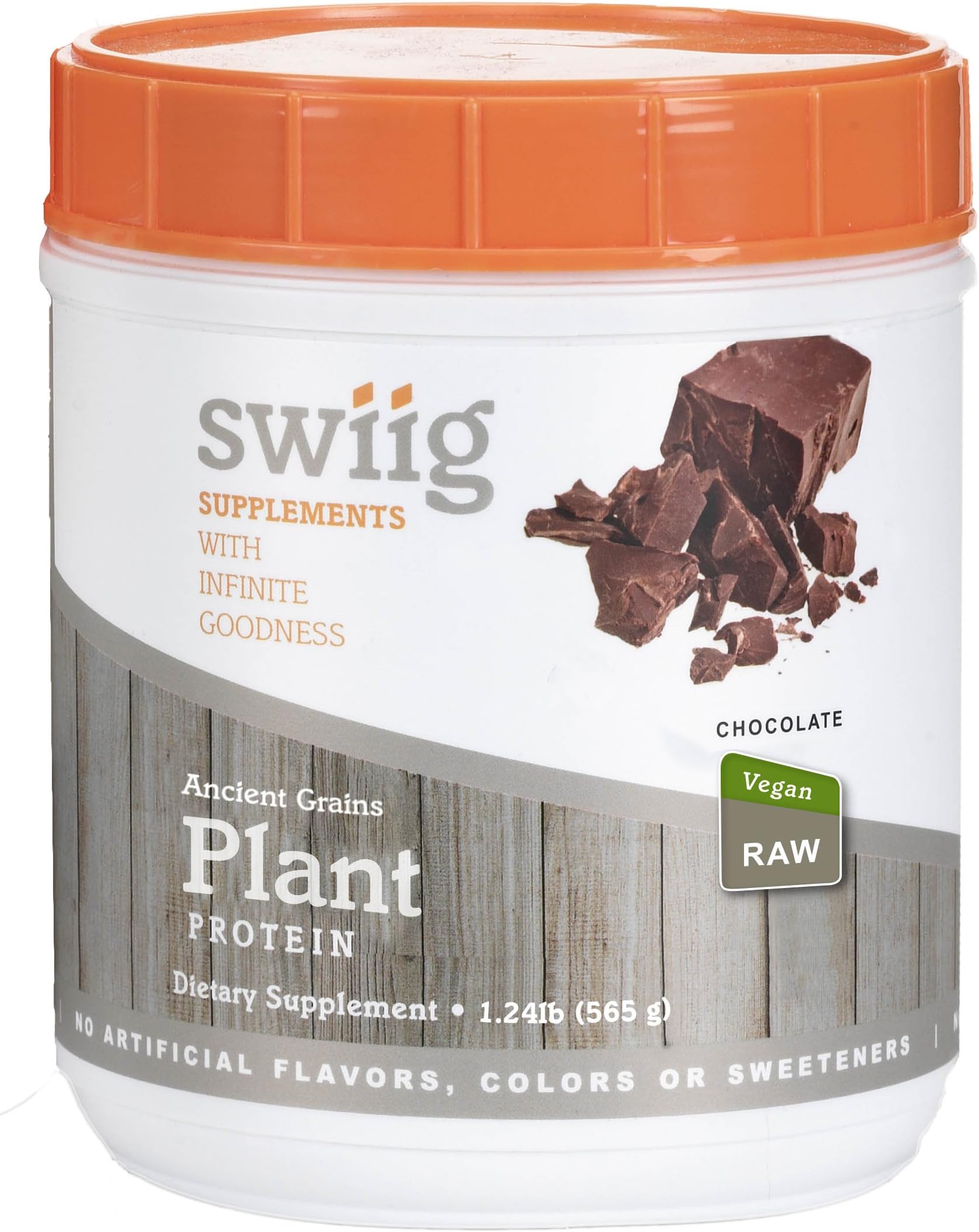 swiig Chocolate Daily Plant Protein - 1.24 lb. by Performance Food Centers