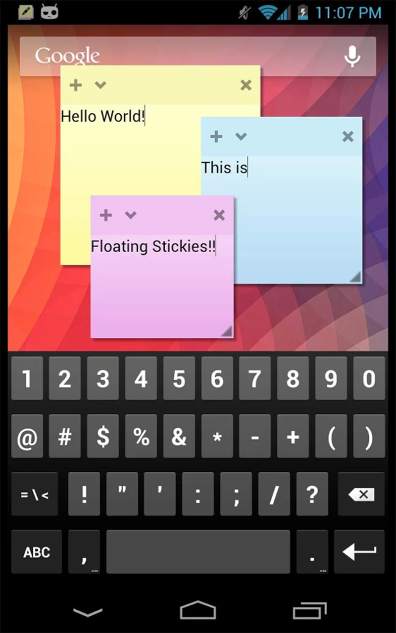 Sticky Notes