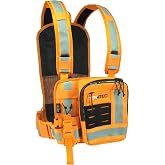 Ten4Tec Hi-Vis Radio Chest Harness for Technicians, Firefighters, Search &amp; Rescue, and Field Workers | Reflective Adjustable Work Harness for Outdoor &amp; Emergency Use.