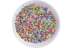 SOURCINGBAY Art Craft Glitter, Star Shape Glitter Confetti for Christmas New Year Cards, Handcrafts, DIY Home Decoration, Party Festival, Nail Art- 0.35oz (10g) (Multicolor)
