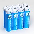 U-tec AA Ultra Lithium Battery (Pack of 8), 3000mAh 1.5V, Longest-Lasting AA Battery, Up to 10 Years in Storage and No Leaks 