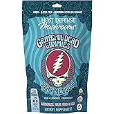 Host Defense Stay Mellow Grateful Dead Gummies, Stress Support, 30 Servings | Reishi Mushroom Gummies, Ashwagandha, Chamomile and Lion's Mane, Support for Stress Reduction and Relaxation, 30 Servings