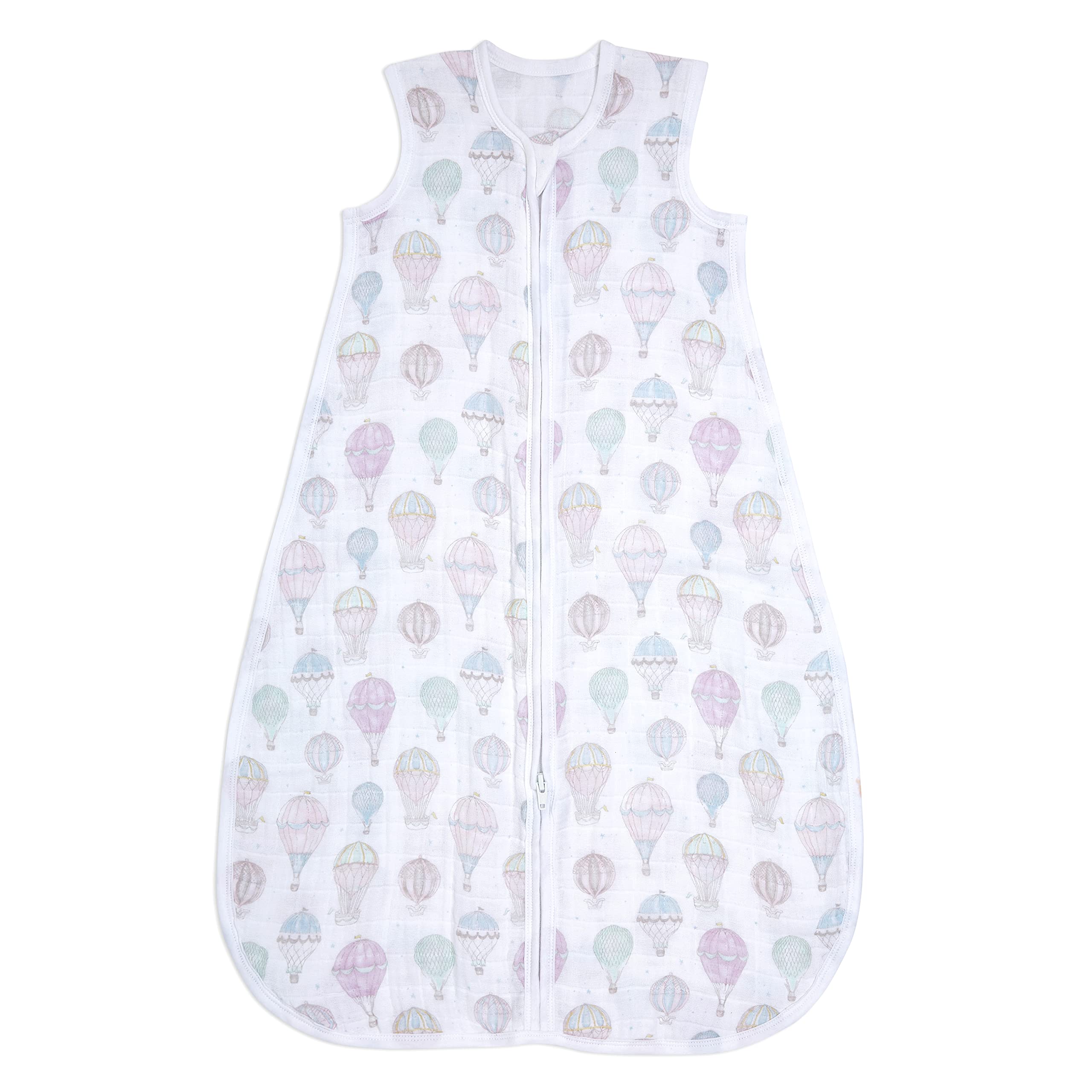 aden + anais above the clouds Sleeping Bag -Pack of 1 | 100% Wearable Organic Cotton Muslin Sleep Sack | Soft & Lightweight Unisex Baby Zipper Grow Bag & |6-18 Months |Newborn & Infant, (AA1298) — image 1