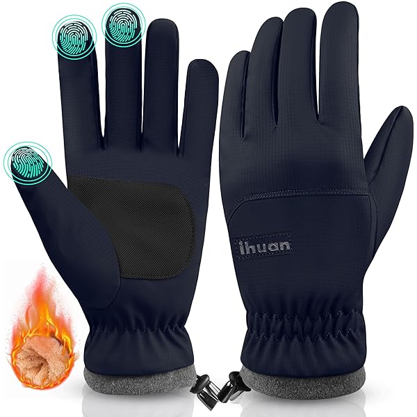Winter Waterproof Work Gloves 1-Pair Winter Warm Work