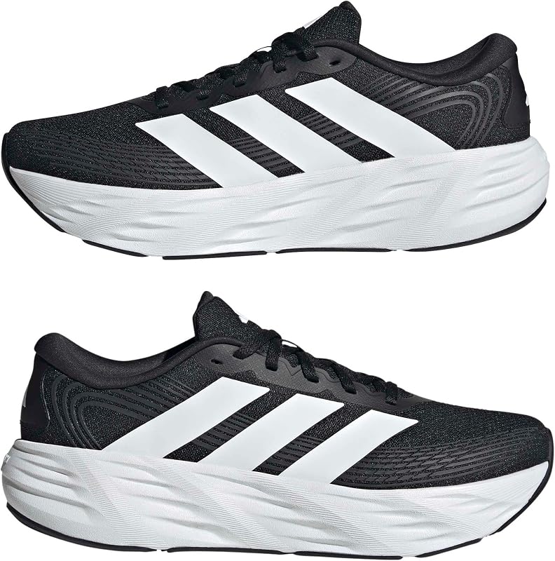 Homme Galaxy 8 Running Shoes, Core Black/FTWR White/Carbon, 42 EU