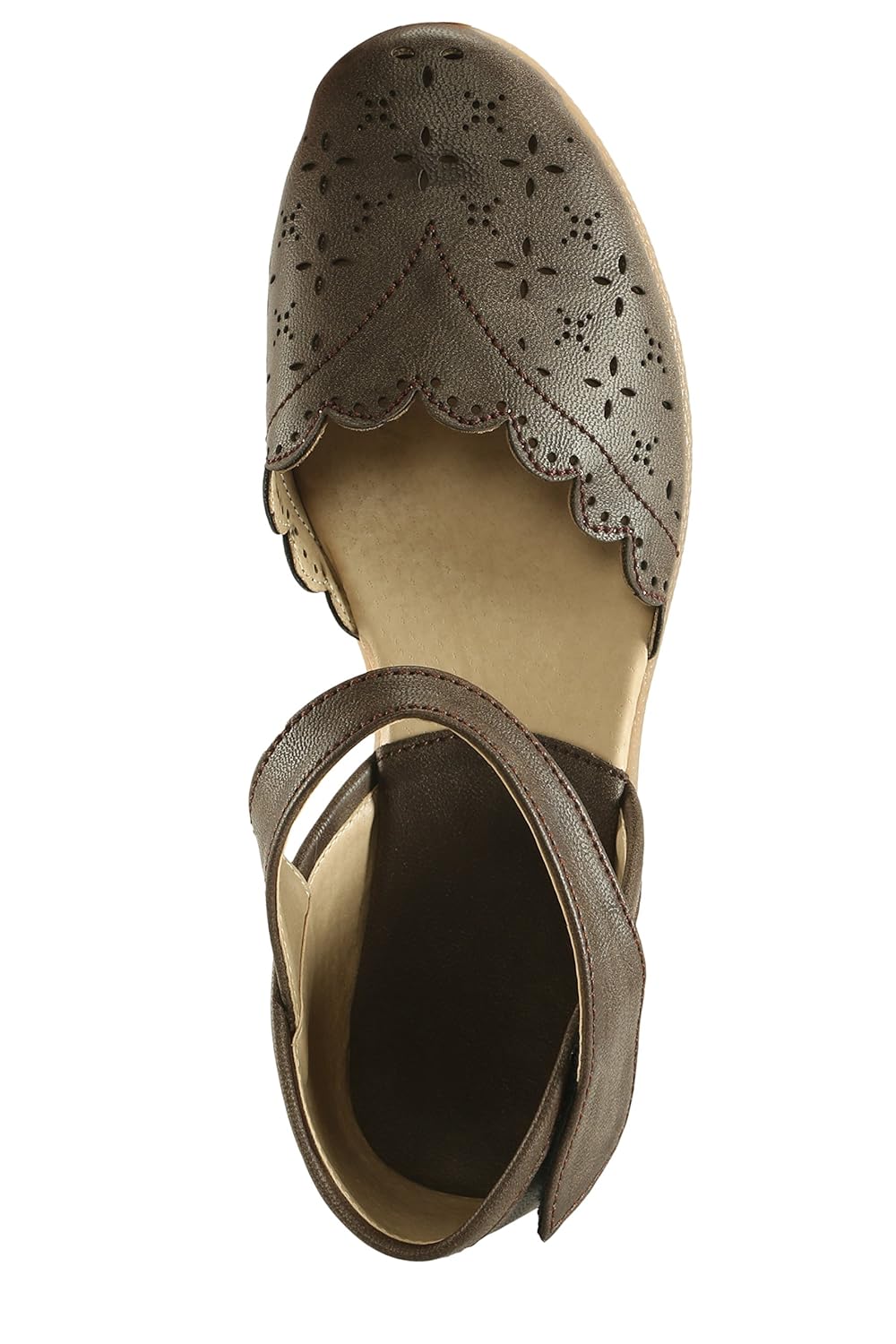 meriggiare women coffee synthetic flats