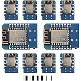 YEJMKJ 10pcs D1 Mini NodeMcu ESP8266 Module ESP-12F Development Board | Development Board with Type-C USB ESP-12F WLAN WiFi Internet Base on ESP8266 ESP-12F Compatible with Arduino WeMos D1 Mini