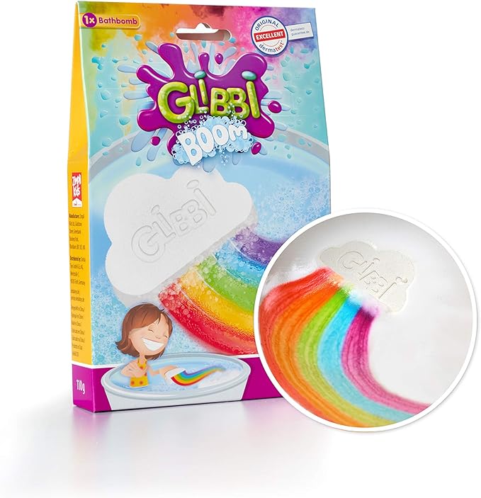 Simba 105953451 Glibbi Boom Regenbogenbombe Badewannenspielzeug Fur Kinder Ab 3 Jahren Bunter Schaum Fur Die Badewanne Badebombe Regenbogen Badewolke Amazon De Spielzeug