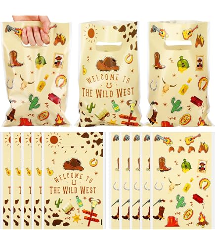 Mikzhskr 30PCS Cowboy Party Favor Bags With Handles...