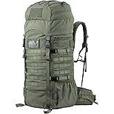 BACKFERRY 75L Tactical Backpack with Internal Frame, MOLLE, and Hydration System