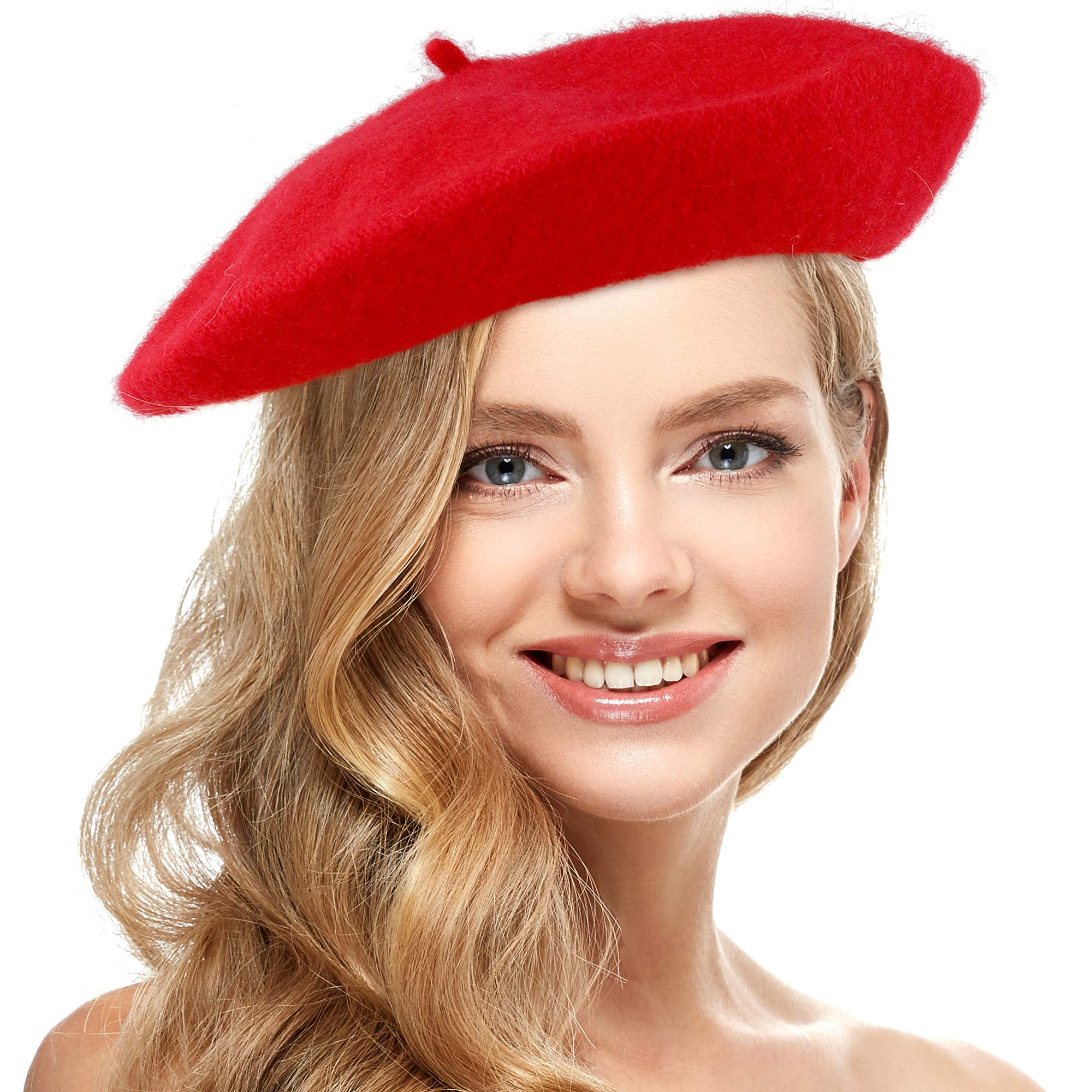 Beret hat red Clearance