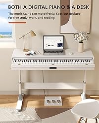 UISCOM 88 Key Weighted Keyboard Piano with