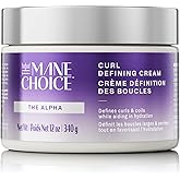 The Mane Choice The Alpha Curly As Can Be Curl Defining Cream,12 Oz, Defines, Hydrates & Smooths Frizz, Curl Cream For Coily, Wavy & Curly Hair, Enriched with Biotin & Vitamin E, Paraben-Free