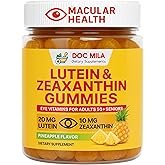 Doc Mila Lutein & Zeaxanthin Gummies – Eye Vitamins for Adults 50+ & Seniors – Eye Health Supplements for Over 50 Adults – Luteina y Zeaxantina para Los Ojos – 30 Chewable Gummy