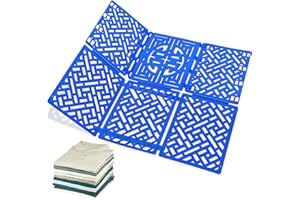 Geniusidea Shirt Folder Board for Closet Organization, Clothes Folding Board to Make Clothes Tidy, Laundry Folding Board Liner Sorter, Blue