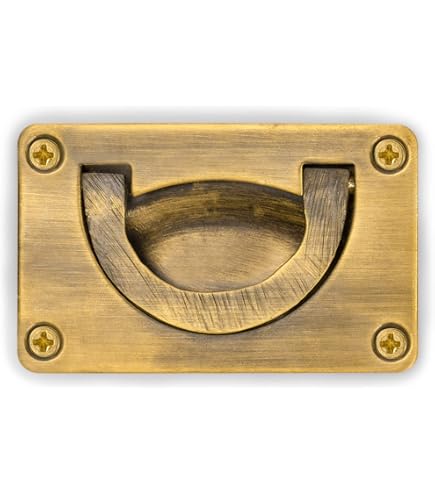 Baldwin 00395190 Flush Ring Door Pull, Black