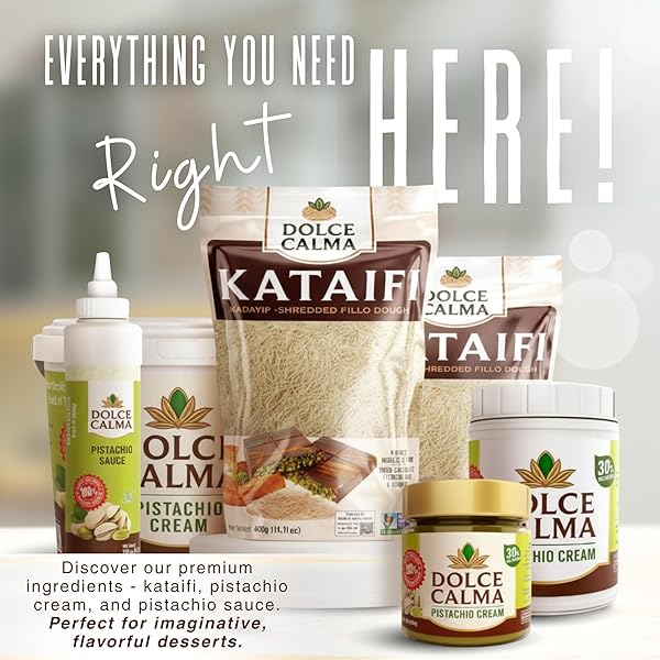 DOLCE CALMA KATAIFI 14.01 OZ (400G) RESEALABLE BAG, FINE KADAYIF STRANDS FOR DUBAI CHOCOLATE & KUNAFA DESSERTS, DRIED SHREDDED PHYLLO DOUGH, CRISPY TEXTURE, BAKING & MIDDLE EASTERN SWEETS