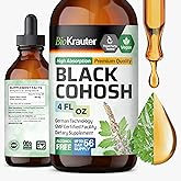 BIO KRAUTER® Perimenopause & Menopause Supplements for Women* - Pure Vegan Black Cohosh for Mood Support & Women's Wellness - Black Cohosh Supplements 4 Fl.Oz 56-Day Supply, Alcohol & Sugar Free