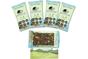 San Diego Bar - Pistachios + Banana | 10g Protein | Raw & Vegan Energy Meal Bars | Gluten & Soy Free | No Added Sugar | Only 6 Whole Food Plant-Based Ingredients | All Natural Clean Pacific Pistachio Breakfast Bar (2.22 Oz Each - 4 Pack)