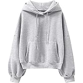 ANRABESS Womens Oversized Hoodies Lantern sleeve Fleece Sweatshirts 2025 Fall Winter Loose Pullover Preppy Clothes