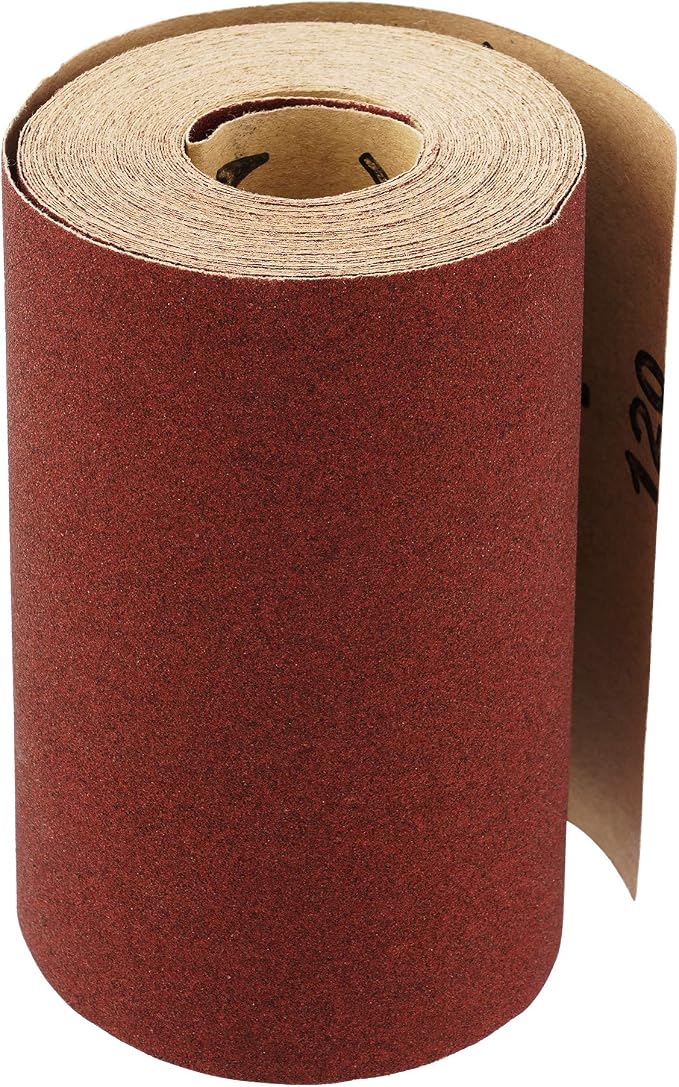 Goodway Schleifpapierrolle 115mm X 10m Korn 180 – Aluminiumoxid Schleifband Für Holz, Metall & Mehr