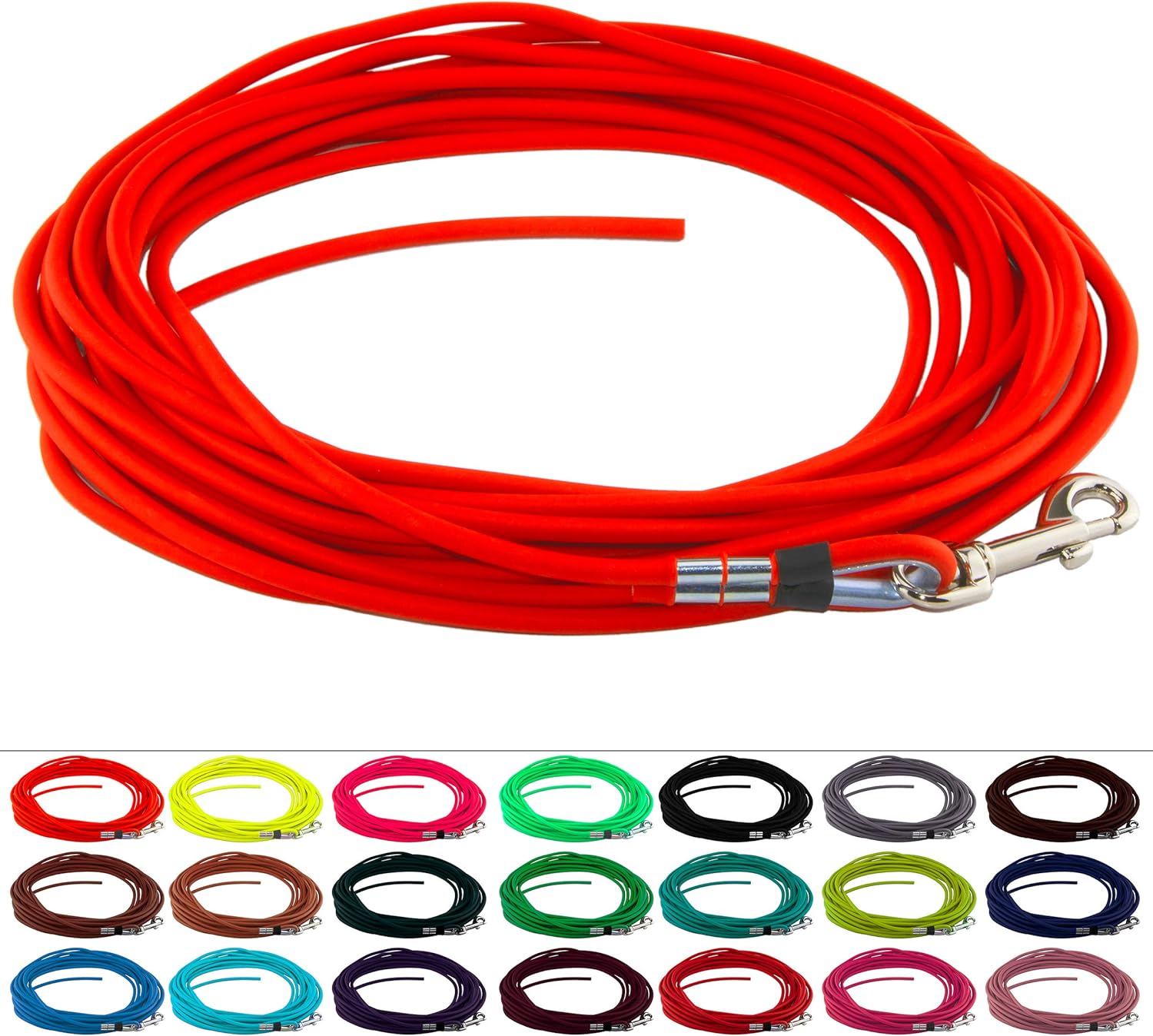 Recall lead 5/16 inch (8 mm) BioThane / 3100 feet [16' 5''] / 13