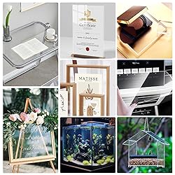 KINLINK 8x12 Plexiglass Sheets 1/8 inch-3mm Clear