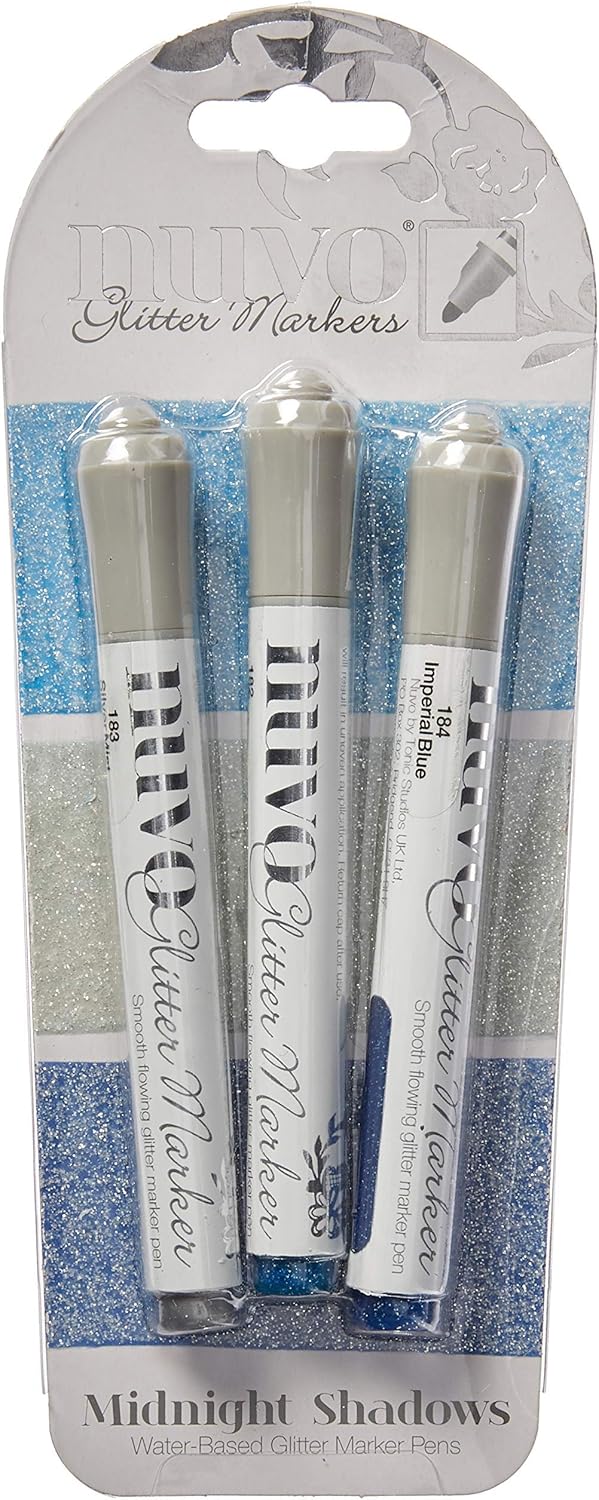 Nuvo Glitter Markers Midnight Shadows Amazon.co.uk Kitchen & Home