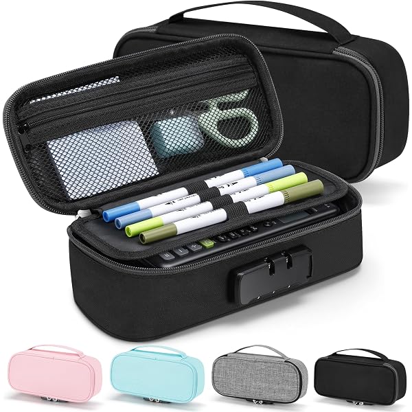 Amazon.com: ZIPIT Lock Pencil Case for Kids | Lockable Tin Box for