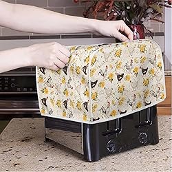 Talayituse Rooster Chicken Rose Print 4 Slice