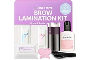 CLIONE PRIME At Home Brow Lamination Kit - DIY Eyebrow Lamination Kit Professional Eye Brow Perm Kit Instant DIY Eyebrow Lift Kit for Fuller Thicker Brows Lasts For Upto 8 Weeks