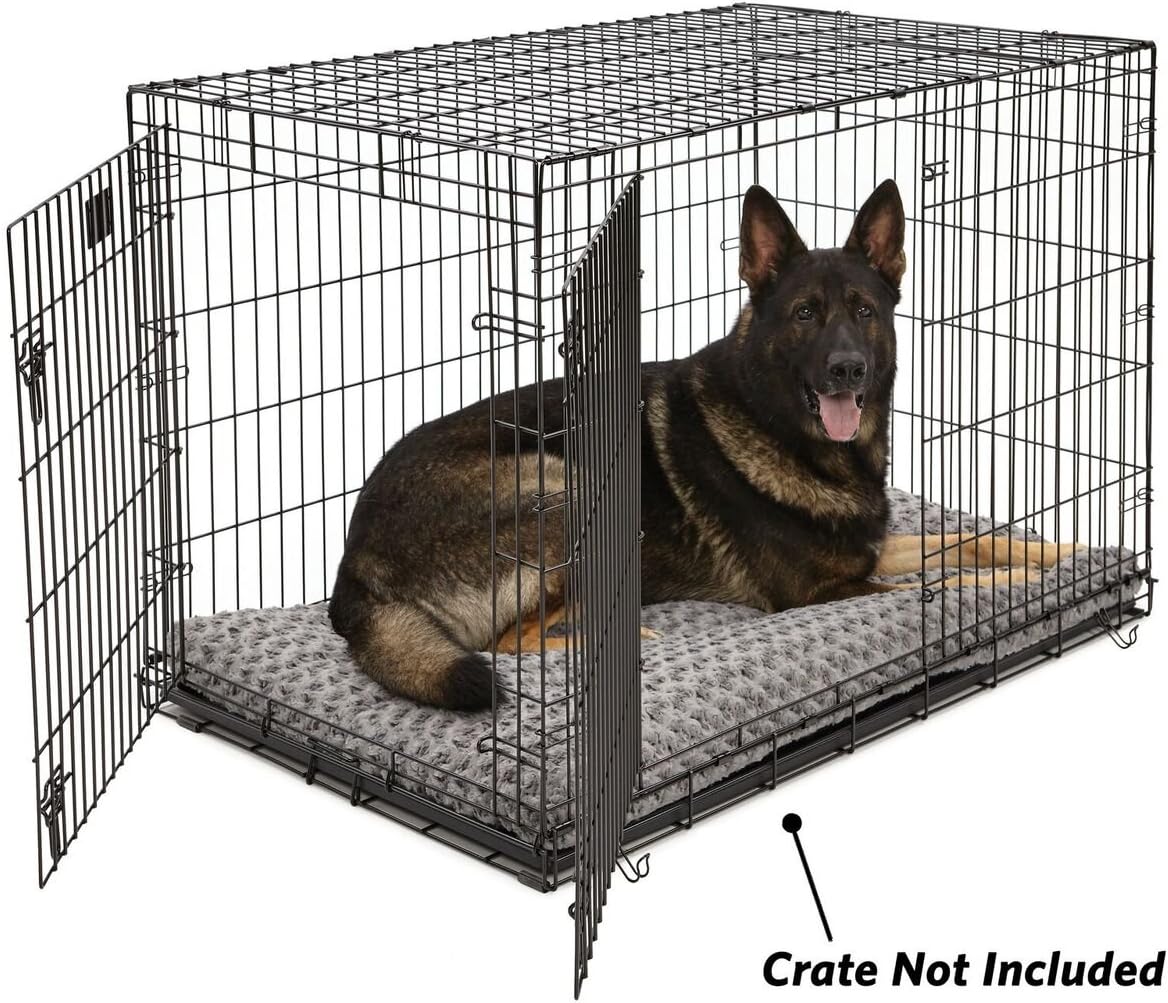 Plush Dog Bed | Ombré Swirl Dog Bed & Cat Bed | Mocha 29L x 21W x 2H-Inches for Medium Dog Breeds : Dog Bed : Pet Supplies