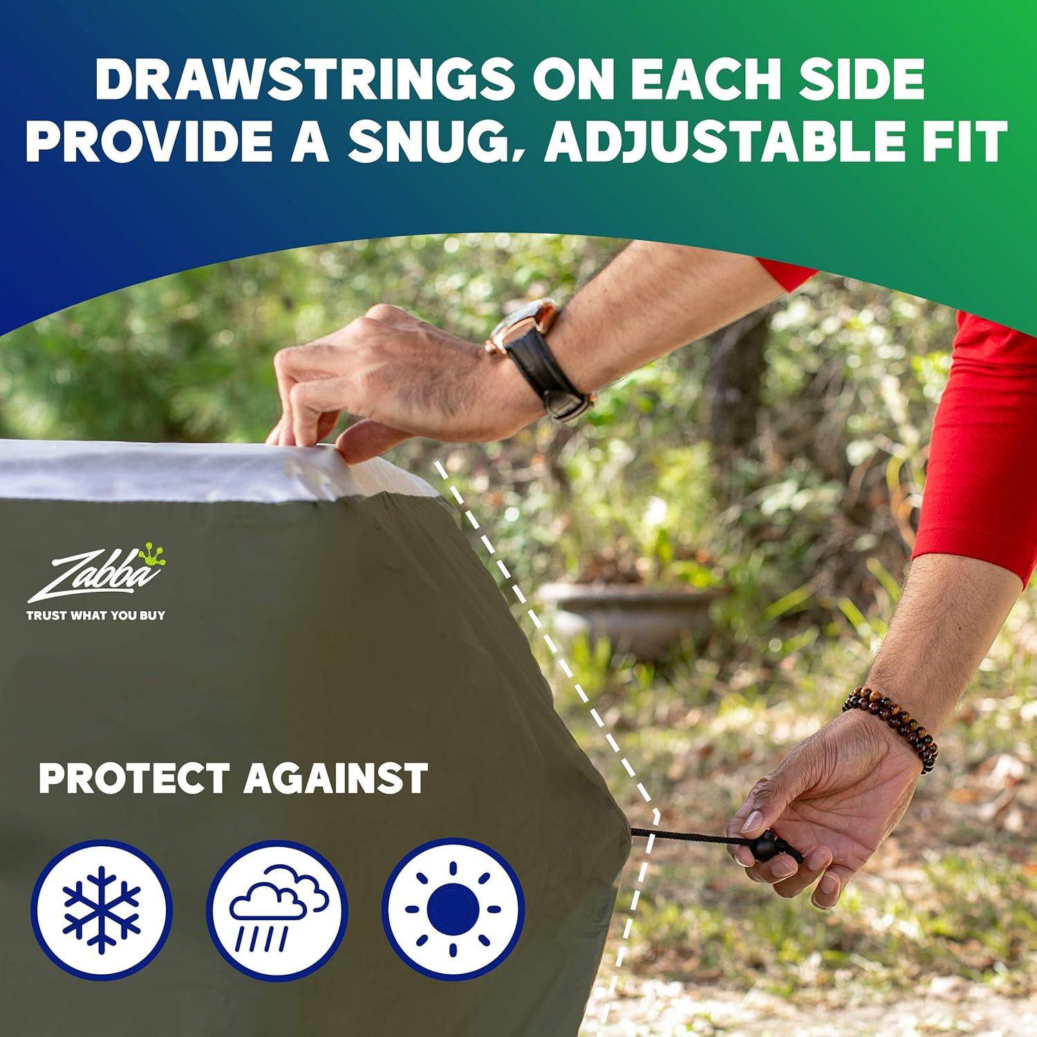 YardStash Deck Box Cover - Heavy Duty Outdoor Storage Box Cover, All Weather Covers for Deck Boxes, Protects from Rain, Wind, Snow, and Pests - UV Protected 210D & Heat Shielding 600D Fabric – XL – Green: Home Improvement