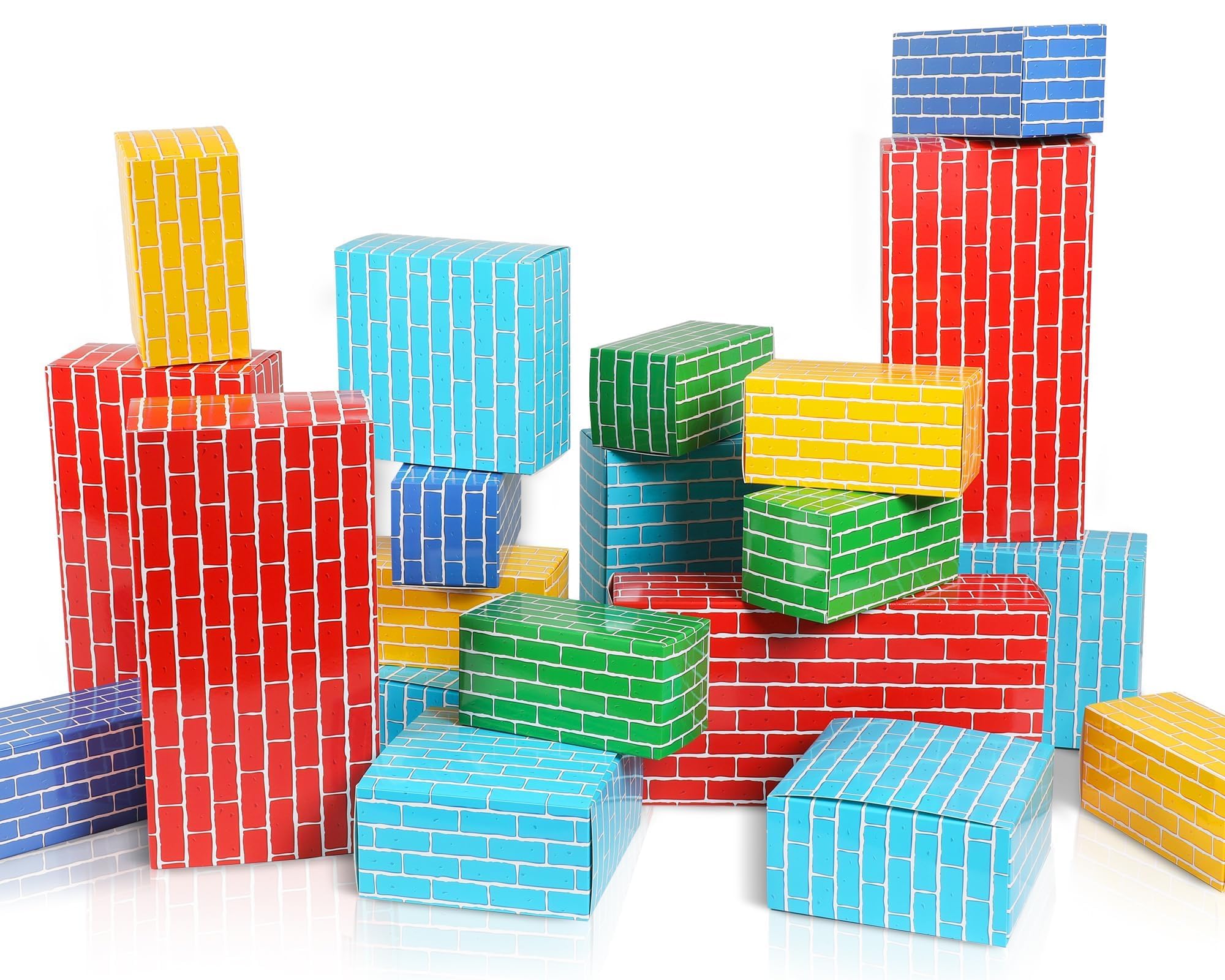 Photo 1 of Cardboard Building Paper Blocks 48 Cardboard Blocks for Kids Jumbo Stacking Paper Bricks Building Blocks Supplies Stacking Jumbo Cardboard Blocks Set Construction Cardboard Bricks Supplies Favor ?