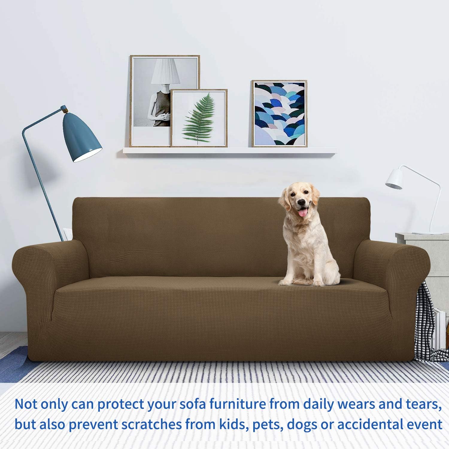MAXIJIN Super Stretch Couch Cover for 2 Seater Couch - Image 3