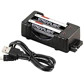 Streamlight 22010 Rechargeable Capable Button Top USB Battery/Charger | Official Streamlight charger; fast, reliable charging; keeps your light ready to go