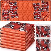 Mindsoft 12 Pcs Basketball Game Day Accessories Basketball Cooling Towels Ball Team Gift Microfiber Breathable Chilly Towel 35" x 15" Sports Soft Ice Towel for Coach Training
