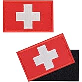 2 PCS First Aid Kit Patch Medic Cross Patch Tactical Medical Patches | for Packs Military Bags Backpacks Clothes Jackets Hats Pet Harness (Embroidered, 3x2 in)