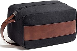 Vorspack Toiletry Bag for Men - Water Resistant Travel Bag for Toiletries, Accessories, Travel Essentials, Gifts - Black