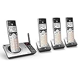 AT&T CL82407 DECT 6.0 4-Handset Cordless Phone for Home with Answering Machine, Call Blocking, Caller ID Announcer, Intercom