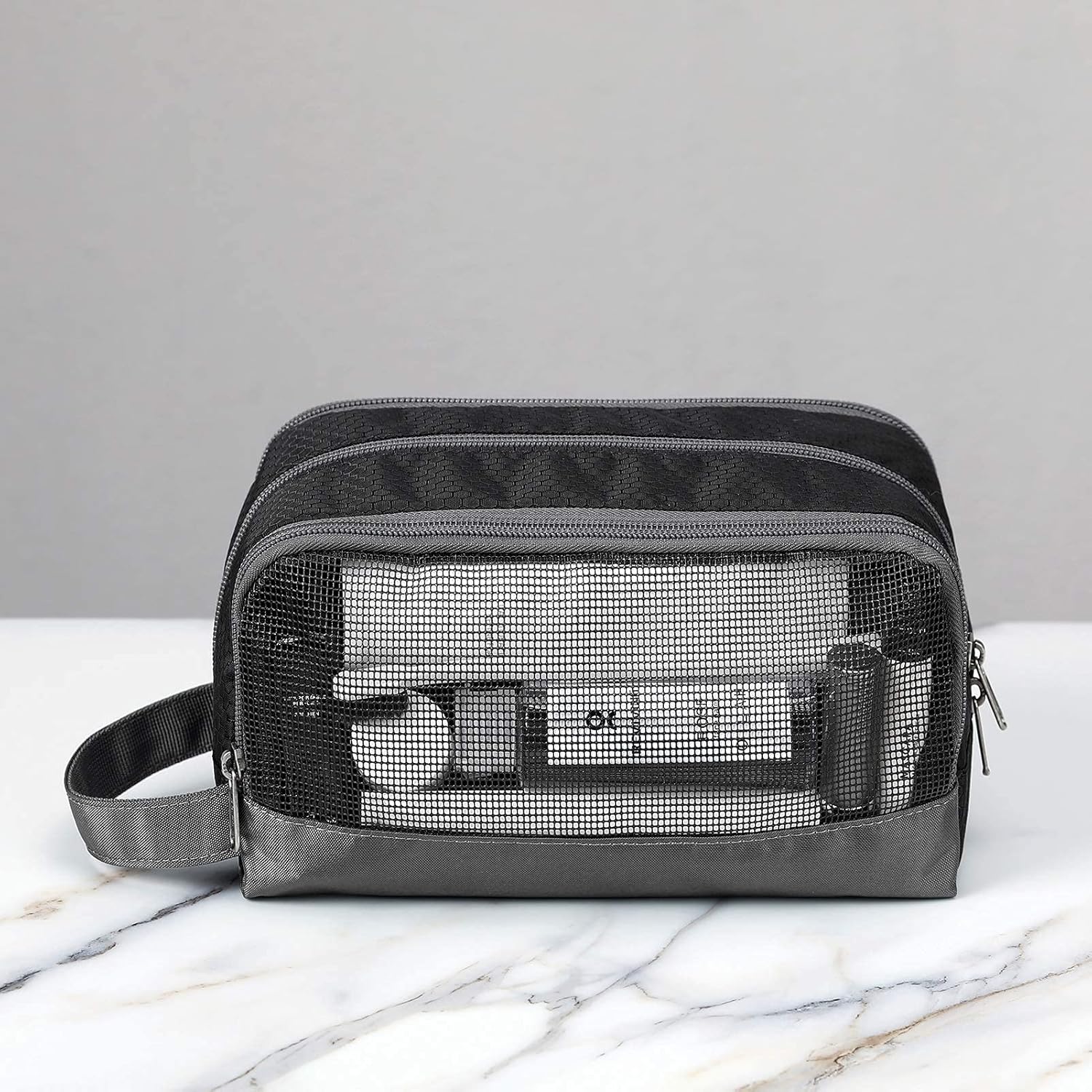 Travel Toiletry Bag Nylon, Gonex Dopp Kit Shaving Bag Toiletry Organizer Black : Beauty