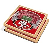 YouTheFan NFL San Francisco 49ers 3D StadiumView Coasters - Levi's Stadium