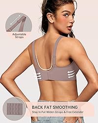 OEAK Womens Deep V Bras Wireless Comfortable Bra