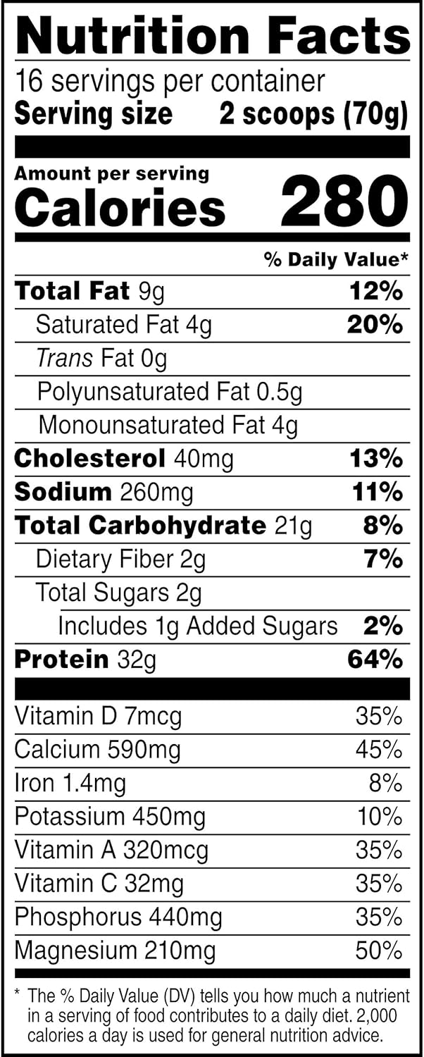 Muscle Milk Genuine Protein Powder, Peanut Butter Chocolate, 32g Protein, 2.47 Pound, 16 Servings: Health & Personal Care