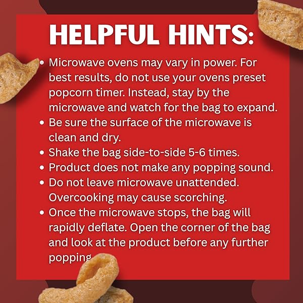 LOWREY’S BACON CURLS MICROWAVE PORK RINDS (CHICHARRONES), HOT AND SPICY, 1.75 OUNCE (PACK OF 6)