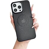 Caseative for iPhone 13 Pro Max Case, Black | Slim Fit Super Thin Heat Dissipation Breathable Hollow Mesh Compatible with MagSafe Wireless Charging