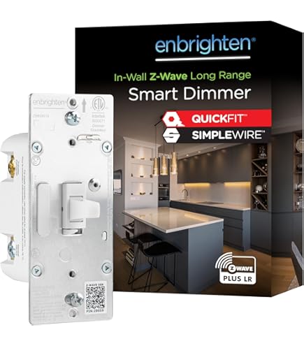 Enbrighten 800 Series Z-Wave On/Off Toggle Switch, Long Range