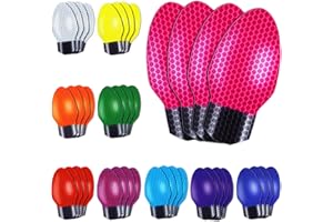 Outus Reflective Automotive Light Bulb Magnets and Decals for Car Decorations, 10 Festive Colors (30 Pieces)