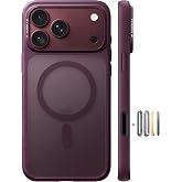 TORRAS Stronger Magnetic Shockproof for iPhone 18 Pro Case | Burgundy, Fit for MagSafe, Military Grade Protection, Camera Control, DIY Button, Premium Feel, Translucent Slim Case