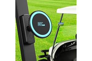 welvath Magnetic Golf Cart Phone Holder, Phone Mount Holder Compatible with MagSafe iPhone/Galaxy/Smartphones, Golf Cart Accessories for EZGO Club Car Yamaha Icon, Gift for Men Women